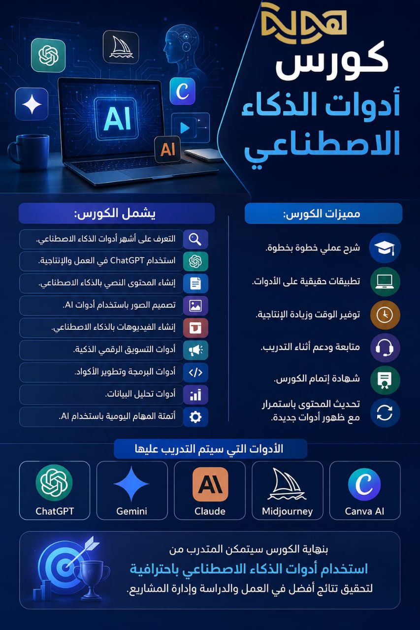 كورس أدوات الذكاء الاصطناعي