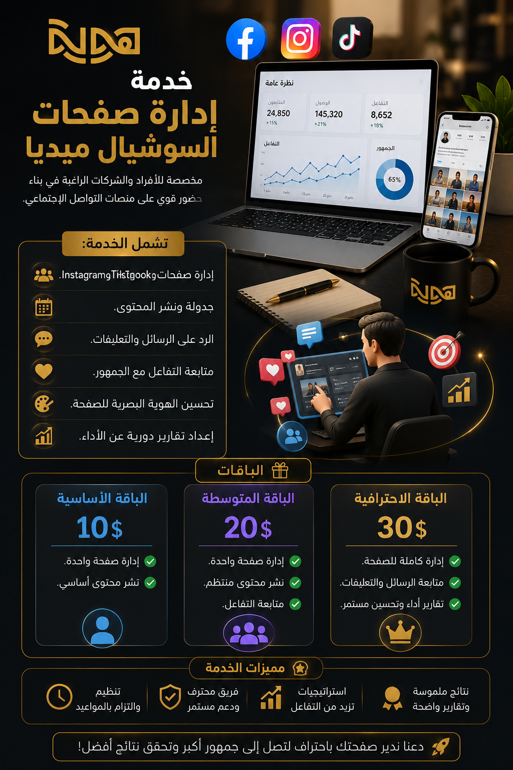 إدارة صفحات السوشيال ميديا